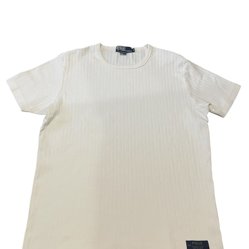 Ralph Lauren Men's Short Sleeve Cream Tee